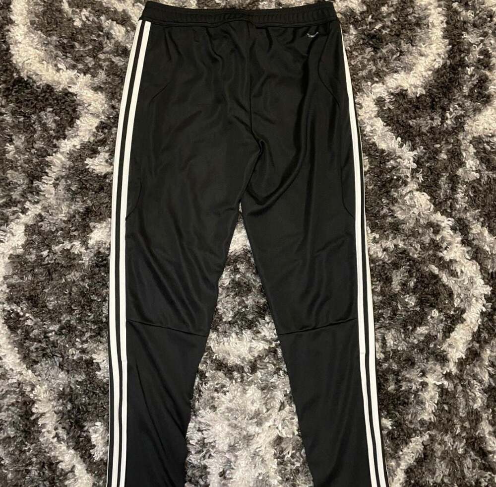 Adidas Tiro 19 ClimaCool Black Tapered 3-Stripe Training Track Pants - Picture 2 of 3